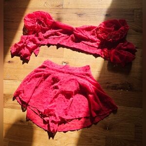 SHEIN Vibrant Red Apparel